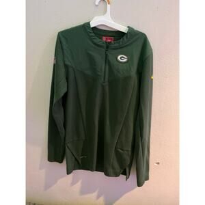 Green Bay Packers Men’s Nike Drifit 1/4 zip Official NFL field apparel size XS